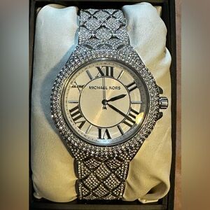 Michael Kors Silver Women's Pave Watch NWOT or Box MK-4803